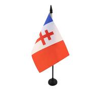 BANDIERA DA TAVOLO FRANCIA GENERALE DE GAULLE 21x14cm - PICCOLA BANDIERINA FRANCESE 14 x 21 cm - AZ FLAG