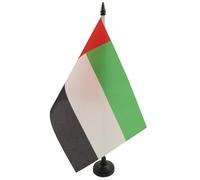 BANDIERA DA TAVOLO FUJAIRA 21x14cm - PICCOLA BANDIERINA EMIRATI ARABI UNITI 14 x 21 cm - AZ FLAG