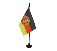 BANDIERA DA TAVOLO GERMANIA EST 15x10cm - PICCOLA BANDIERINA REPUBBLICA DEMOCRATICA TEDESCA - RDA 10 x 15 cm - AZ FLAG