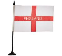 BANDIERA DA TAVOLO INGHILTERRA CON ISCRIZIONE 21x14cm - PICCOLA BANDIERINA INGLESE 14 x 21 cm - AZ FLAG