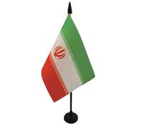BANDIERA DA TAVOLO IRAN 15x10cm - PICCOLA BANDIERINA IRANIANA 10 x 15 cm - AZ FLAG
