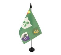 BANDIERA DA TAVOLO IRLANDA RUGBY IRFU 21x14cm - PICCOLA BANDIERINA IRLANDESE 14 x 21 cm - AZ FLAG
