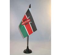 BANDIERA DA TAVOLO KENYA 15x10cm - PICCOLA BANDIERINA KENIOTA 10 x 15 cm - AZ FLAG