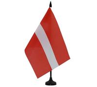 BANDIERA DA TAVOLO LETTONIA 21x14cm - PICCOLA BANDIERINA LETTONE 14 x 21 cm - AZ FLAG
