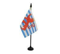 BANDIERA DA TAVOLO LUSSEMBURGO CIVILE 15x10cm - PICCOLA BANDIERINA LUSSEMBURGHESE CON LEONE 10 x 15 cm - AZ FLAG