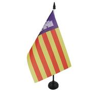 BANDIERA DA TAVOLO MAIORCA 21x14cm - PICCOLA BANDIERINA MALLORCA IN SPAGNA 14 x 21 cm - AZ FLAG