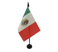BANDIERA DA TAVOLO MESSICO 15x10cm - PICCOLA BANDIERINA MESSICANA 10 x 15 cm - AZ FLAG