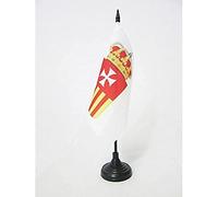 BANDIERA DA TAVOLO ORDINE DI SANTA MARIA DELLA MERCEDE 15x15cm - PICCOLA BANDIERINA DEI MERCEDARI 15 x 15 cm - AZ FLAG