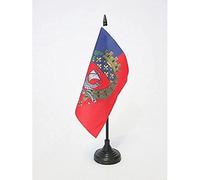 BANDIERA DA TAVOLO PARIGI CON STEMMA 15x15cm - PICCOLA BANDIERINA DI PARIGI CON BLASONE - FRANCIA 15 x 15 cm - AZ FLAG