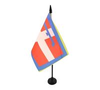 BANDIERA DA TAVOLO PIEMONTE 21x14cm - PICCOLA BANDIERINA PIEMONTESE - REGIONE ITALIA 14 x 21 cm - AZ FLAG