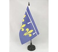 BANDIERA DA TAVOLO PROVINCIA DELL'ORLEANESE 21x14cm - PICCOLA BANDIERINA PROVINCE ORLÉANAIS REGNO DI FRANCIA 14 x 21 cm - AZ FLAG