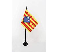BANDIERA DA TAVOLO PROVINCIA SPAGNOLA DI LÉRIDA 15x10cm - PICCOLA BANDIERINA LÉRIDA - CATALOGNA 10 x 15 cm - AZ FLAG