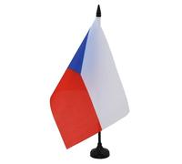 BANDIERA DA TAVOLO REPUBBLICA CECA 21x14cm - PICCOLA BANDIERINA CECA 14 x 21 cm - AZ FLAG
