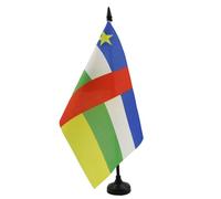 BANDIERA DA TAVOLO REPUBBLICA CENTRAFRICANA 21x14cm - PICCOLA BANDIERINA CENTRAFRICANA 14 x 21 cm - AZ FLAG