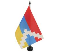 BANDIERA DA TAVOLO REPUBBLICA DEL NAGORNO KARABAKH 21x14cm - PICCOLA BANDIERINA KARABAH - AZERBAIGIAN 14 x 21 cm - AZ FLAG