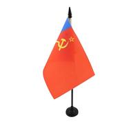 BANDIERA DA TAVOLO REPUBBLICA SOCIALISTA FEDERATIVA SOVIETICA RUSSA 1954-1991 21x14cm - PICCOLA BANDIERINA RSFSR DI RUSSIA 14 x 21 cm - AZ FLAG