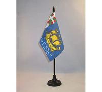 BANDIERA DA TAVOLO SAINT-PIERRE E MIQUELON 15x10cm - PICCOLA BANDIERINA SAINT-PIERRE E MIQUELON IN FRANCIA 10 x 15 cm - AZ FLAG
