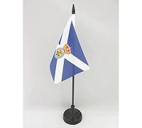 BANDIERA DA TAVOLO SANTA CRUZ DE TENERIFE 15x10cm - PICCOLA BANDIERINA ISOLE CANARIE 10 x 15 cm - AZ FLAG