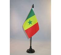 BANDIERA DA TAVOLO SENEGAL 15x10cm - PICCOLA BANDIERINA SENEGALESE 10 x 15 cm - AZ FLAG