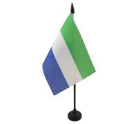 BANDIERA DA TAVOLO SIERRA LEONE 15x10cm - PICCOLA BANDIERINA SIERRALEONESE 10 x 15 cm - AZ FLAG