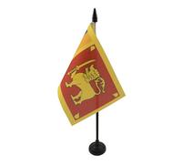 BANDIERA DA TAVOLO SRI LANKA 15x10cm - PICCOLA BANDIERINA SINGALESE 10 x 15 cm - AZ FLAG