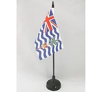 BANDIERA DA TAVOLO TERRITORIO BRITANNICO DELL'OCEANO INDIANO 15x10cm - PICCOLA BANDIERINA INGLESE 10 x 15 cm - AZ FLAG