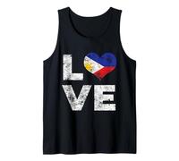 Bandiera d'Amore delle Filippine Vintage Canotta