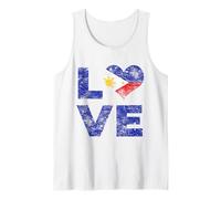 Bandiera d'Amore delle Filippine Vintage Canotta