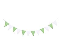 Bandiera d'autunno, Confezione da 12 bandierine multicolori in tessuto non tessuto 13x17 centimetri(Set14)