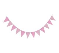 Bandiera d'autunno, Confezione da 5 bandierine di carta multicolore for decorazioni for feste(Pink)