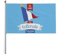 Bandiera Day French National Day Bandiera Della Brezza Decorazione Colori Vivaci Striscione All'Aperto, Per Giardino, Eventi, All'Aperto Al Coperto, 90x150cm