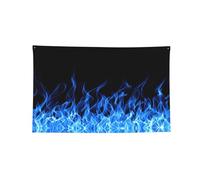 Bandiera decorata stampata con fiamma blu, arazzo durevole della parete del poliestere con 4 occhielli per la decorazione del dormitorio