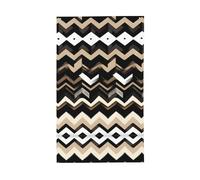 Bandiera decorativa a zigzag, per tutte le stagioni, stampa su un solo lato, per interni ed esterni, display trasparente