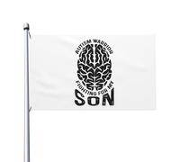 Bandiera Decorativa Autism Warrior Fighting For My Son Appendere Striscione Robuste Striscione Da Giardino Per Festa Attività Casa 3X5 Ft