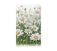 Bandiera decorativa bianca con margherite per esterni, per giardino, patio, cassetta postale, veranda