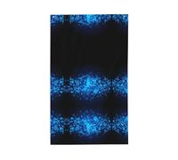 Bandiera decorativa blu con note musicali, per tutte le stagioni, stampa su un solo lato, per interni ed esterni, display trasparente