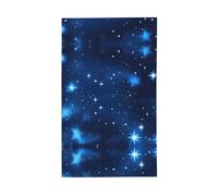 Bandiera decorativa blu con stelle brillanti per esterni, per tutte le stagioni, modello su un solo lato, per cortile, portico, patio