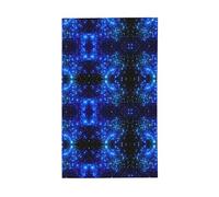 Bandiera decorativa blu con stelle brillanti per tutte le stagioni, stampa su un solo lato, per interni ed esterni, display trasparente