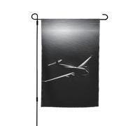 Bandiera decorativa con aereo che vola sopra il mare, 30,5 x 45,7 cm, durevole stampato su entrambi i lati, in poliestere, per cortile, patio e balcone