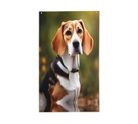 Bandiera decorativa con cane Beagle, per tutte le stagioni, stampa su un solo lato, per interni ed esterni, display trasparente