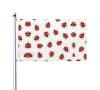 Bandiera decorativa con motivo coccinelle infinite maculate, 9 x 1,5 m, con occhielli, adatta per interni ed esterni
