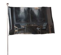Bandiera decorativa con scritta "There Are Chairs in The Room", 152,4 x 243,8 cm, stampa su entrambi i lati, per giardino, non sbiadisce, con occhielli in ottone, sfondo fotografico da appendere, per