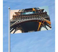 Bandiera decorativa con stampa della Torre Eiffel di Parigi, per interni ed esterni, feste in giardino, celebrazioni stagionali