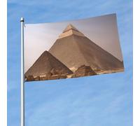 Bandiera decorativa con stampa piramidi d'Egitto, per interni ed esterni, feste in giardino, celebrazioni stagionali
