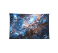 Bandiera decorativa da appendere alla parete, 9 x 1,5 m, con 4 occhielli | Bandiere all'aperto stampate dello spazio della galassia dell'universo per il fondo esterno della casa della porta della