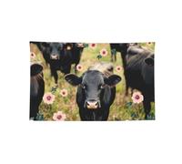 Bandiera decorativa da appendere alla parete, 9 x 1,5 m, con 4 occhielli | Bandiere all'aperto stampate del santuario dell'azienda agricola del bestiame per il fondo della casa della porta della