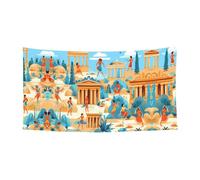 Bandiera decorativa da appendere della vita degli antichi - (oversize 177,8 x 89 cm) per festa di Natale, festa di compleanno, festone per le vacanze,