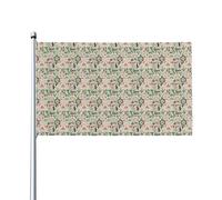 Bandiera decorativa da esterno con motivo a tema italiano, 3x5 piedi, bandiera in poliestere monofacciale, occhielli in metallo, stampata e decorata