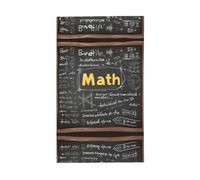 Bandiera decorativa da giardino con stampa matematica, in poliestere, stampa vivace, pronta per vacanze e feste