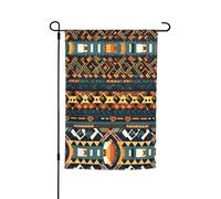 Bandiera decorativa da giardino, con struttura etnica tribale africana, 30,5 x 45,7 cm, antirughe e anti-sbiadimento, adatta per giardino, cortile, prato, balcone